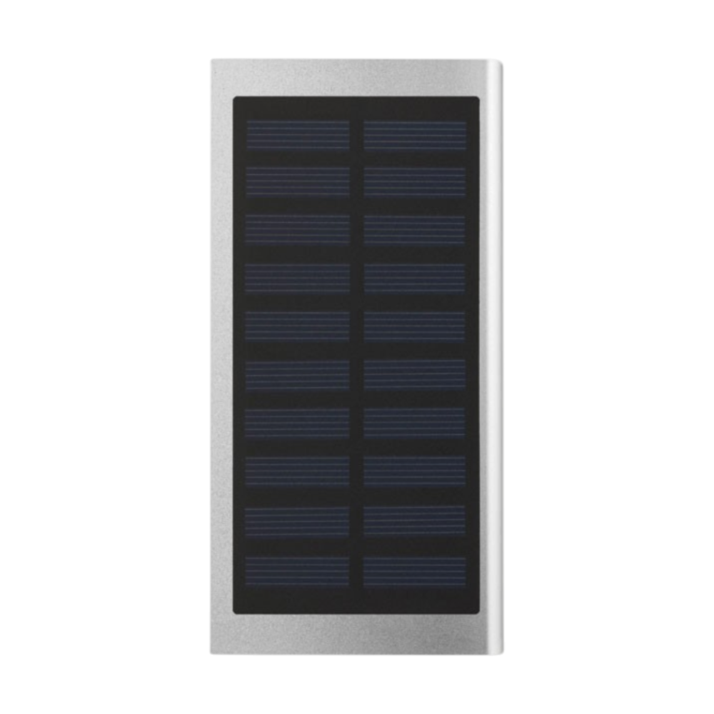 Solar Powerflat Aluminium Solar Power Bank 8000 mAh