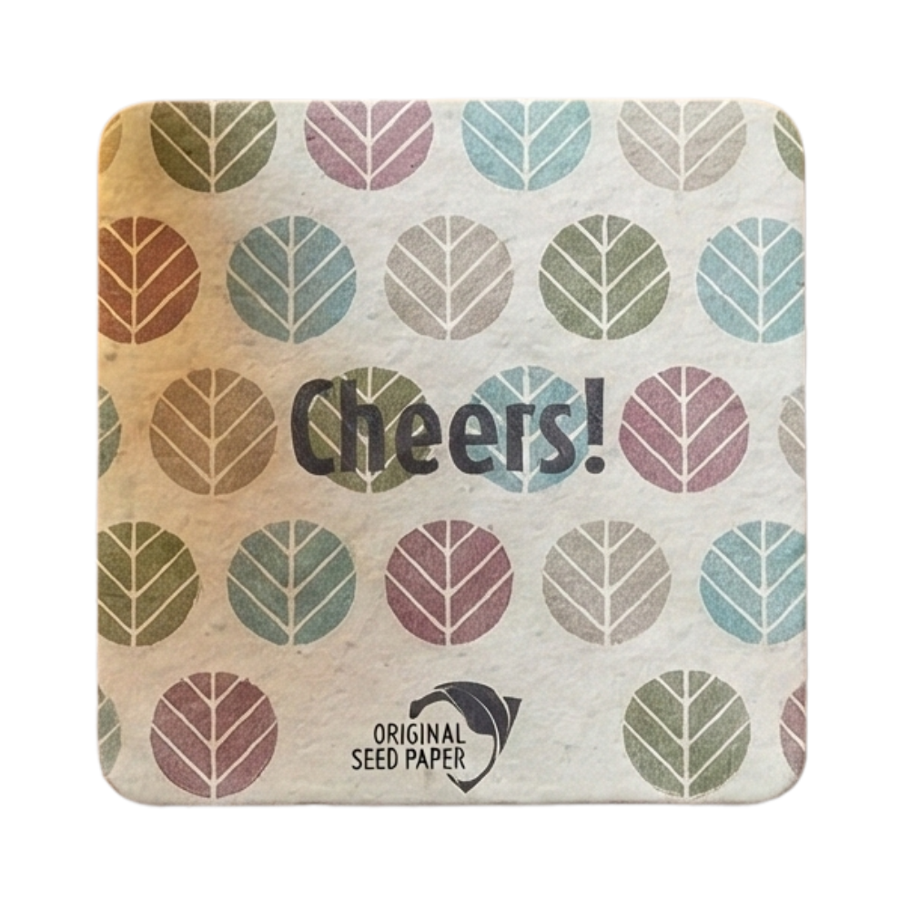 Square Seed Paper Coaster 93 x 93 mm
