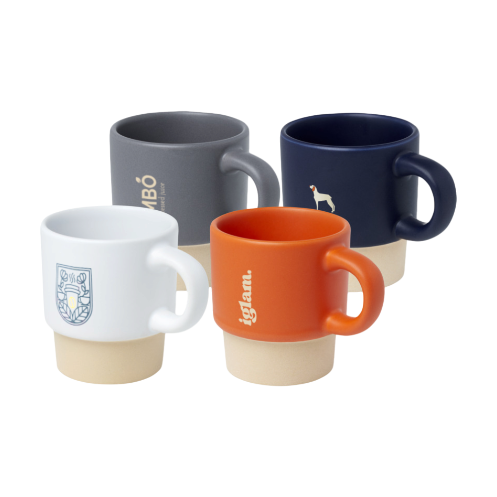 Stackable Espresso Cup with Clay Bottom