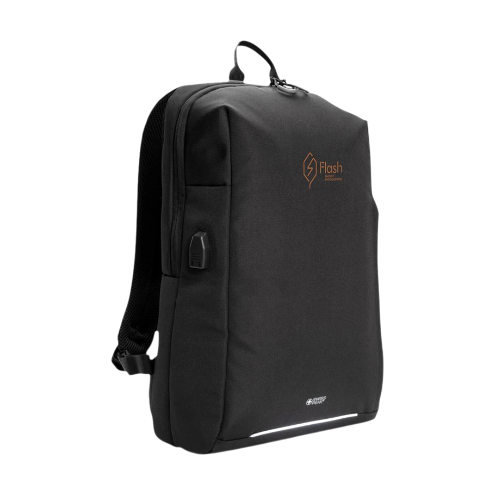 Swiss Peak AWARE™ RFID and USB A laptop backpack