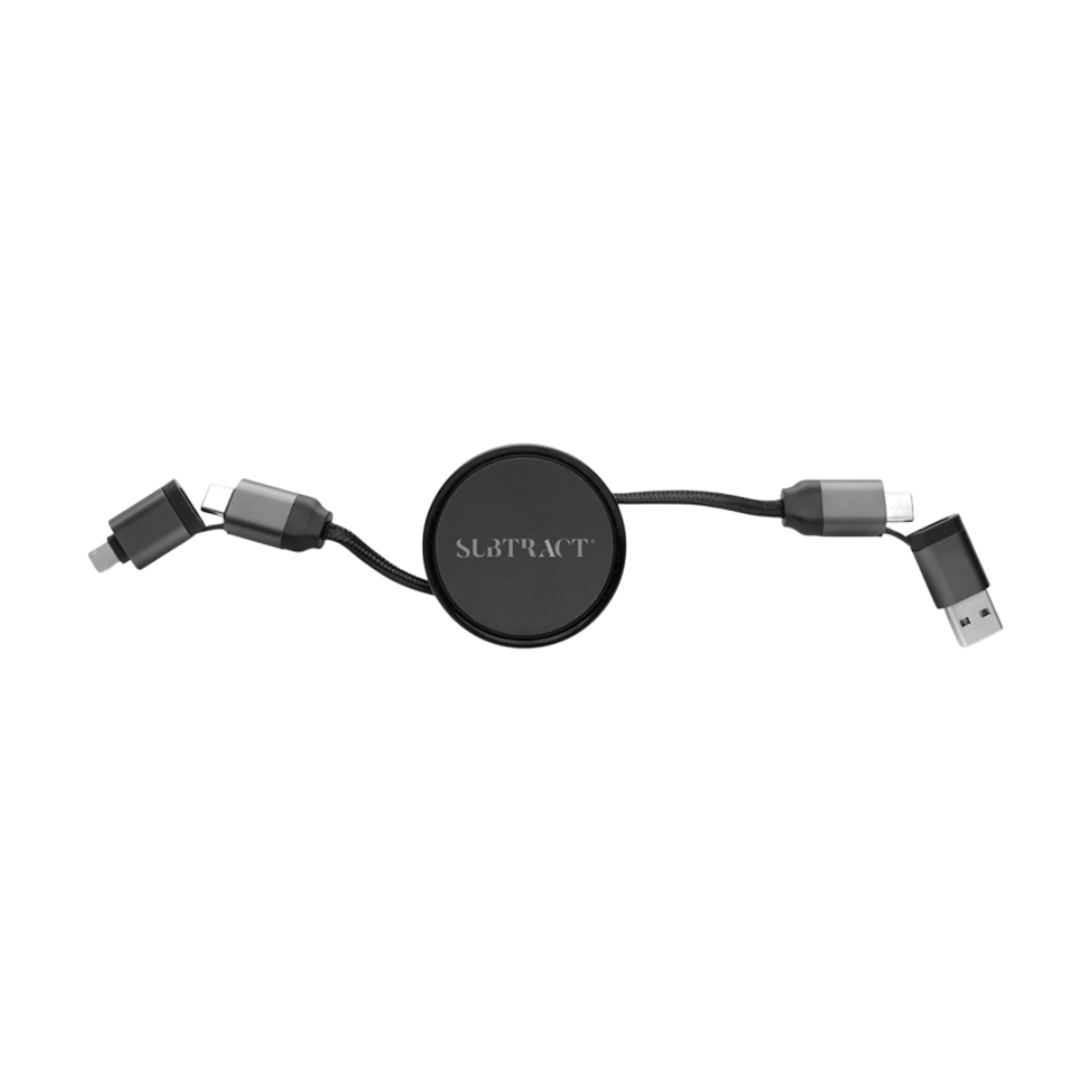 Terra RCS Recycled Aluminium Retractable 6 in 1 Cable