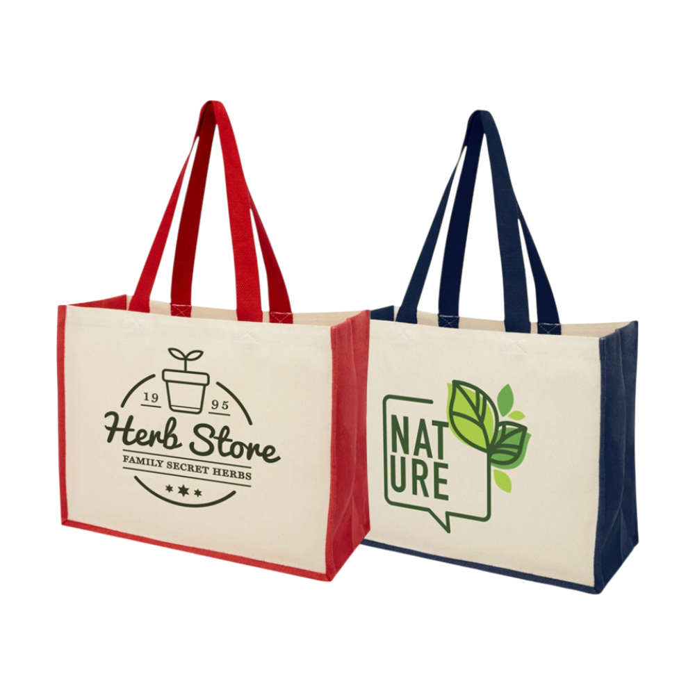 Varai 320 g/m² Canvas and Jute Shopping Tote Bag