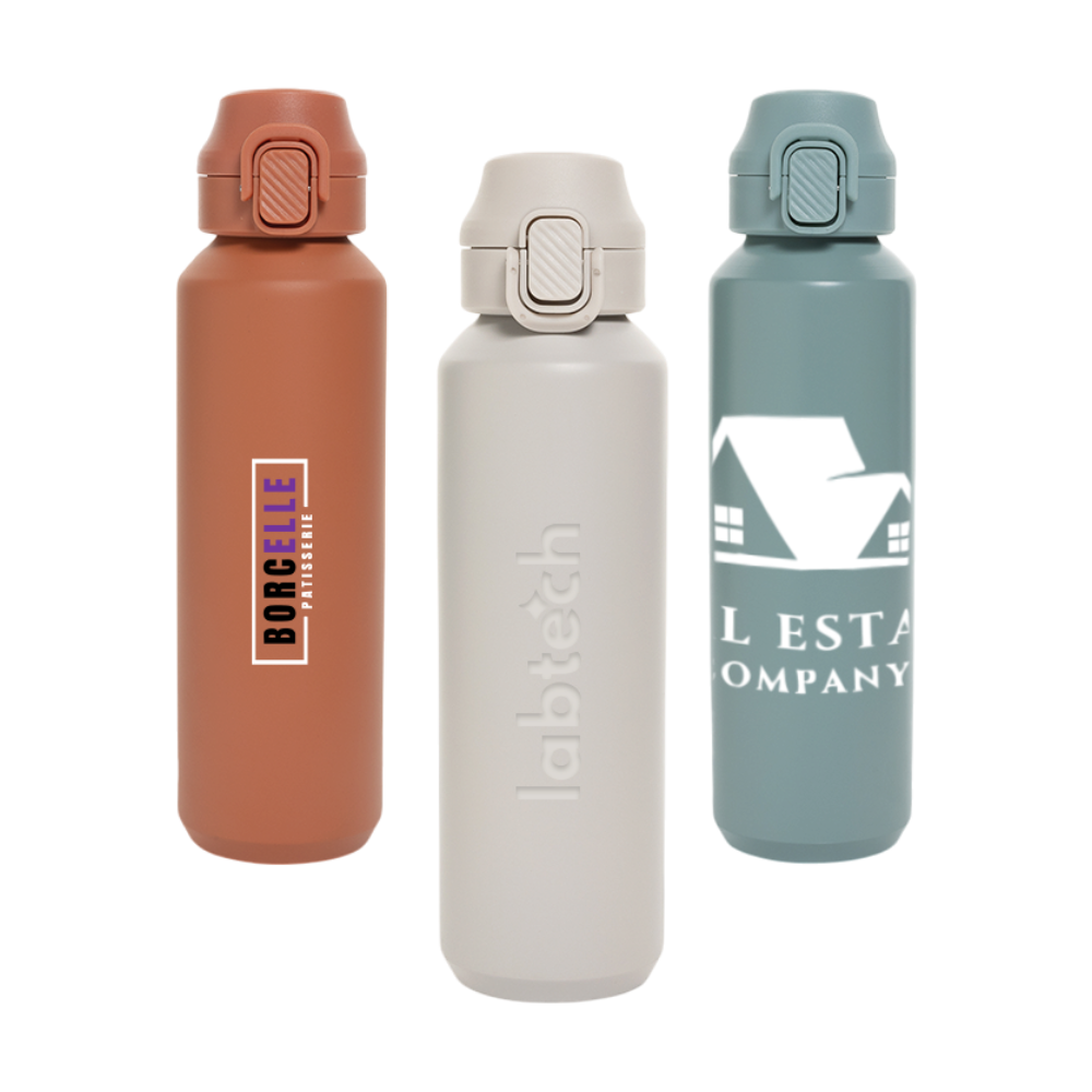 Via RCS Re-Steel Lockable Sport Bottle 600 ml