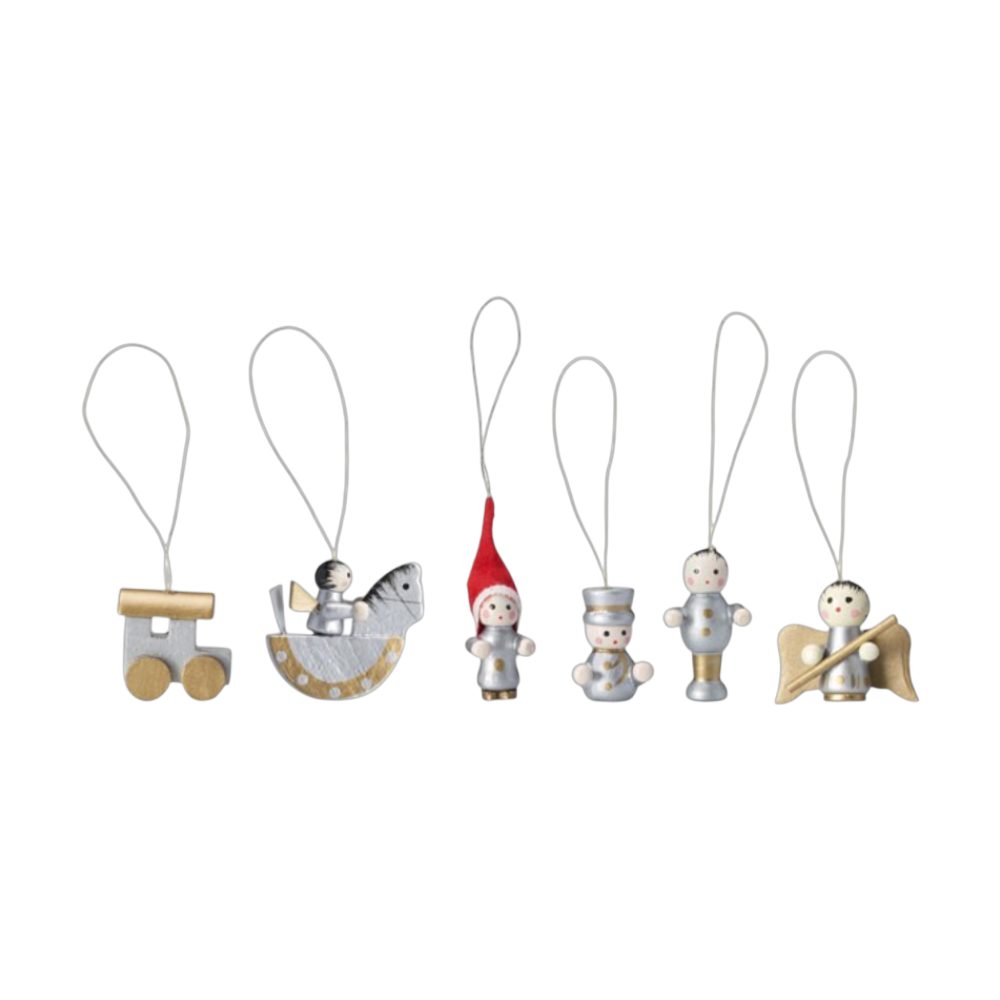 Wooden HELSINBORG Christmas Decoration Set