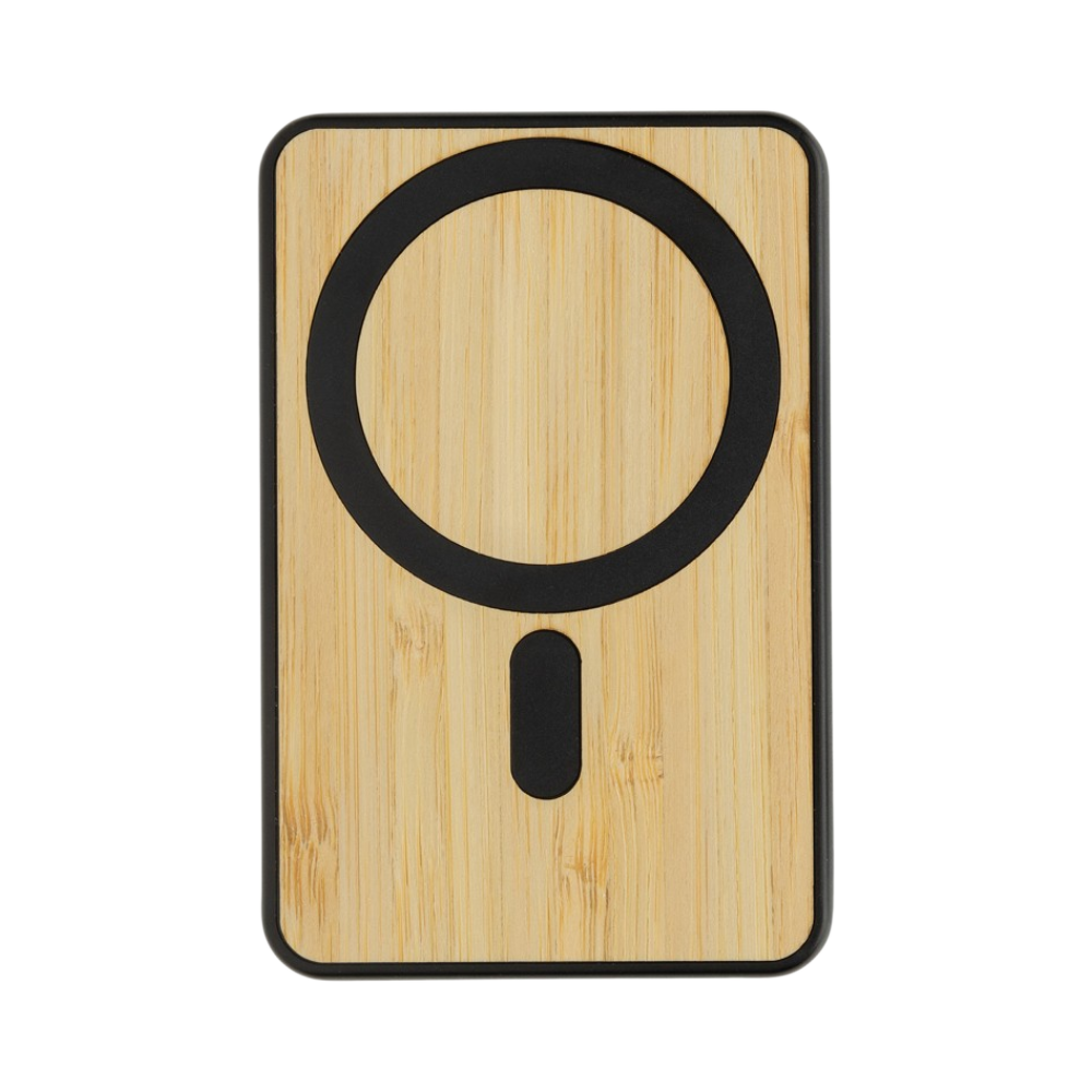 Zen RCS Recycled ABS 5000 mAh Magnetic Bamboo Powerbank