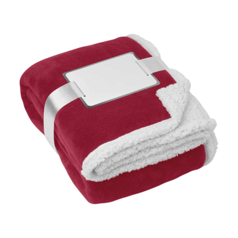 Zermatt Blanket Coral Fleece Sherpa